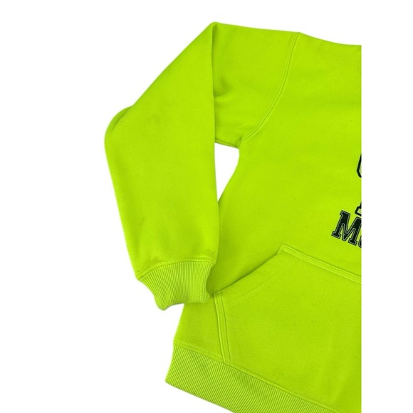 Lincoln Boy's Hoodie Sweatshirt Size Small 6-7 Neon Football Game Day Graphic - Picture 5 of 7